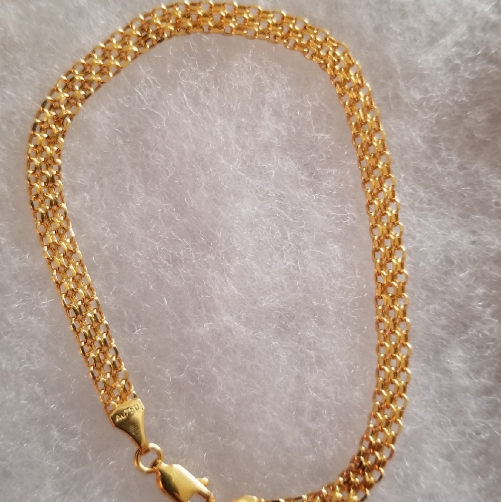 🤩❤((SOLD))🤩❤💓18k bracelet 7/2 inches long